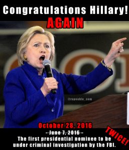 Congrats Hillary Again